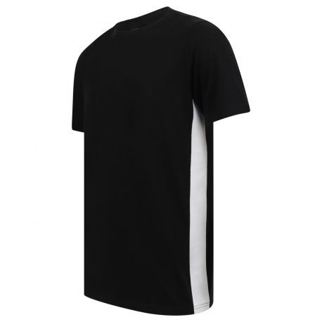 T-shirt unisexe contrasté au niveau des coutures latérales en coton, 140 g/m²