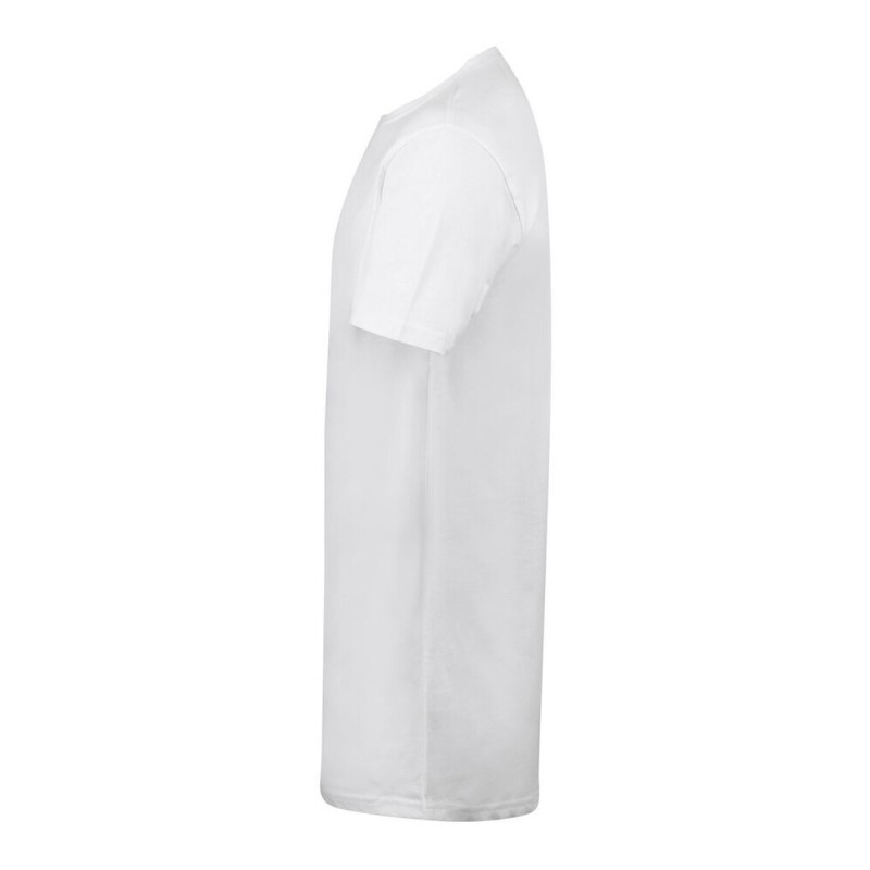 T-shirt manches courtes homme long, dos encore plus long en coton, 140 g/m²