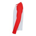 T-shirt baseball à manches longues pour homme en coton, 140 g/m²