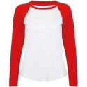 T-shirt baseball à manches longues pour femme en coton, 140 g/m²