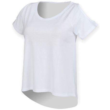 T-shirt dos long, manches courtes raglan avec trous sur les épaules, 140 g/m²