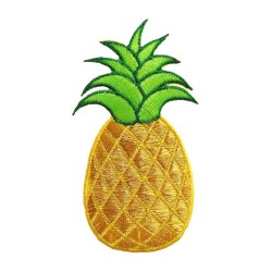 Petit patch brodé thermocollant ANANAS