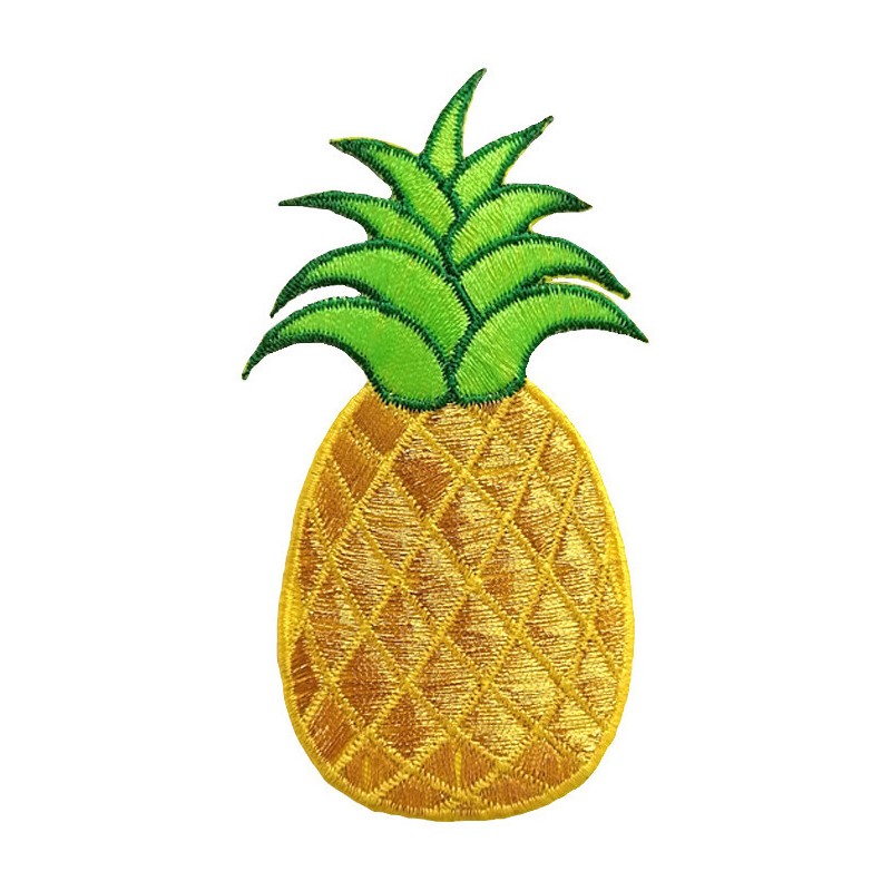 Petit patch brodé thermocollant ANANAS