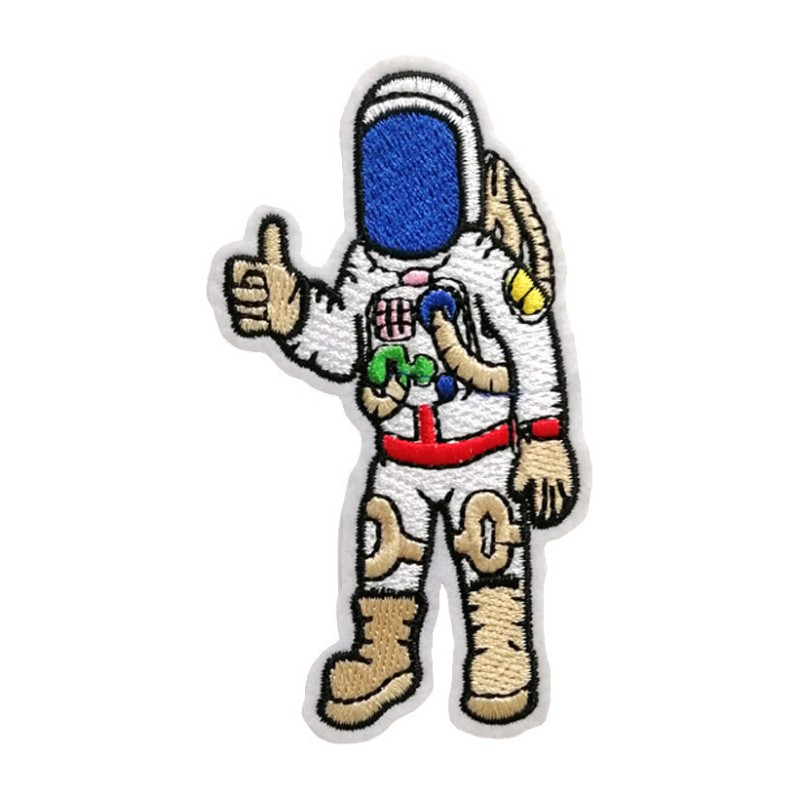 Petit patch brodé thermocollant ASTRONAUTE COSMONAUTE