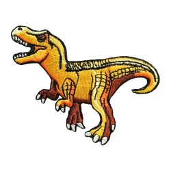 Petit patch brodé thermocollant DINOSAURE T-REX