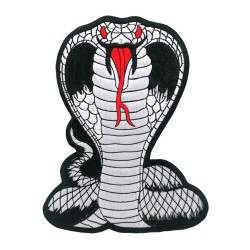 Petit patch brodé thermocollant SERPENT COBRA