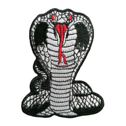 Grand patch brodé thermocollant SERPENT COBRA