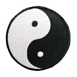 Petit patch brodé thermocollant YIN YANG