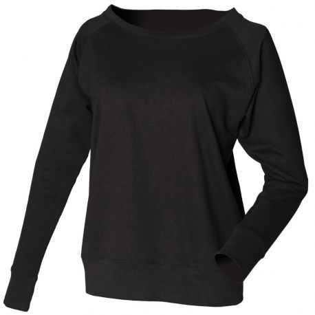 Sweat-shirt femme Slounge coupe décontractée, manches raglan, 250 g/m²