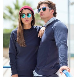Sweat-shirt coupe slim unisexe, manches raglan, 250 g/m²