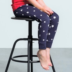 Pantalon de détente enfant, taille élastiquée et cordon de serrage, 180 g/m²