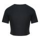 T-shirt triblend femme court crop-top, coupe féminine, "No Label", 160 g/m²