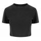 T-shirt triblend femme court crop-top, coupe féminine, "No Label", 160 g/m²
