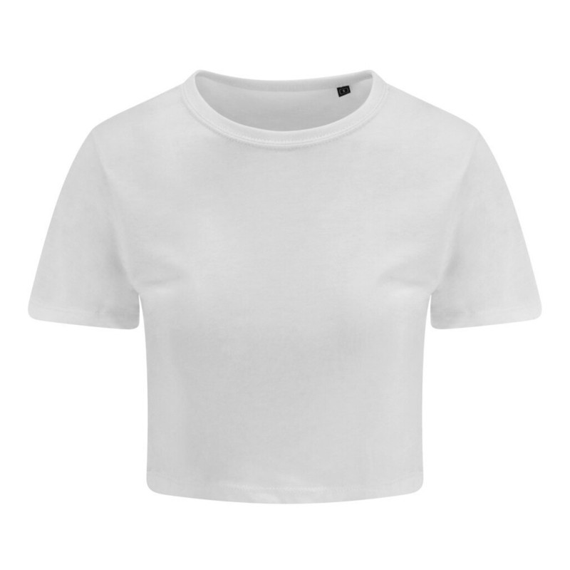 T-shirt triblend femme court crop-top, coupe féminine, "No Label", 160 g/m²