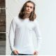 T-shirt homme Triblend manches longues doux et moderne, "No Label", 160 g/m²
