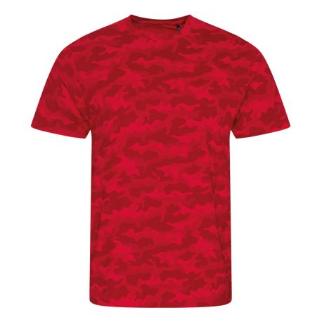 T-shirt unisexe imprimé camouflage, coupe moderne, "No Label", 160 g/m²
