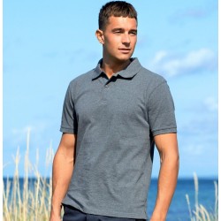 Polo piqué homme manches courtes en coton BIO certifié commerce équitable, 235 g/m²