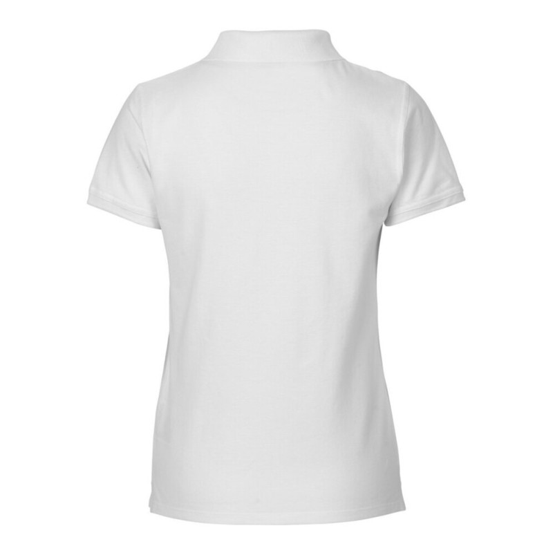 Polo piqué femme manches courtes en coton BIO certifié commerce équitable, 235 g/m²