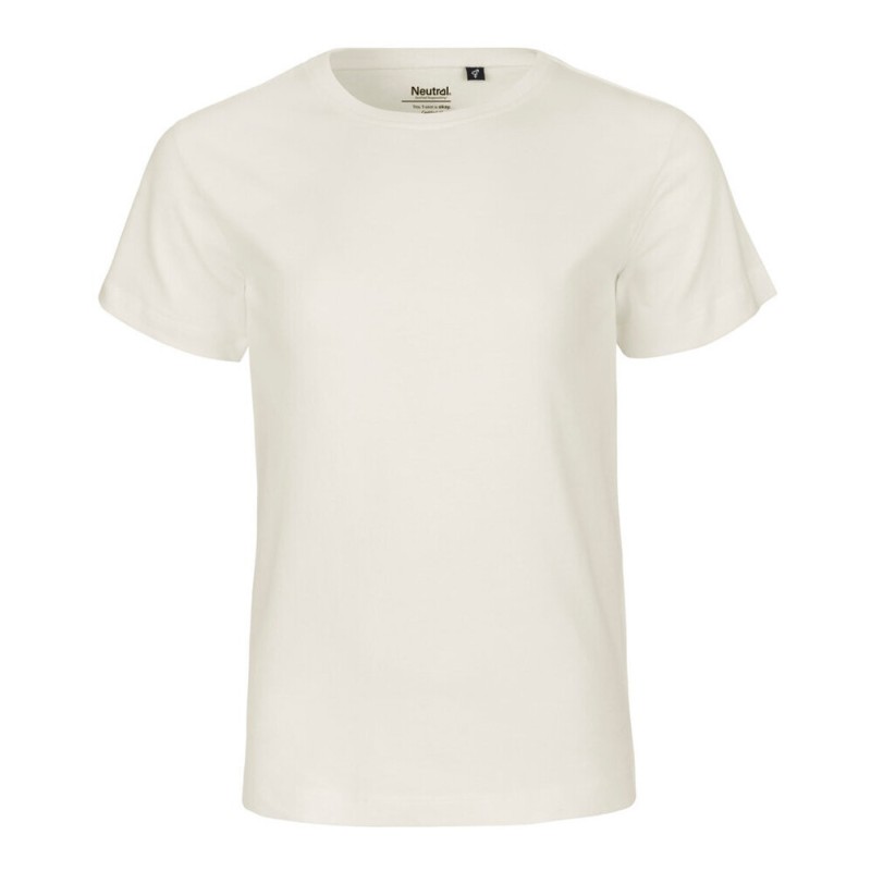 T-shirt enfant manches courtes en coton BIO certifié commerce équitable, 155 g/m²