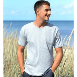 T-shirt homme épais en coton BIO certifié commerce équitable, 185 g/m²