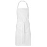 Tablier de cuisine adulte à bavette en coton twill BIO commerce équitable, 210 g/m²