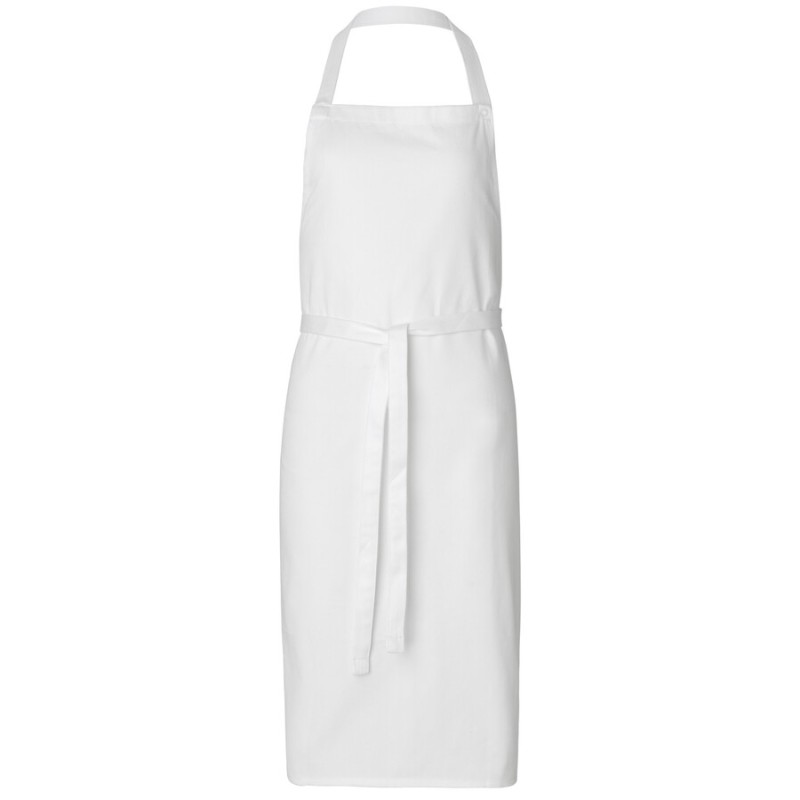 Tablier de cuisine enfant à bavette en coton twill BIO commerce équitable, 210 g/m²