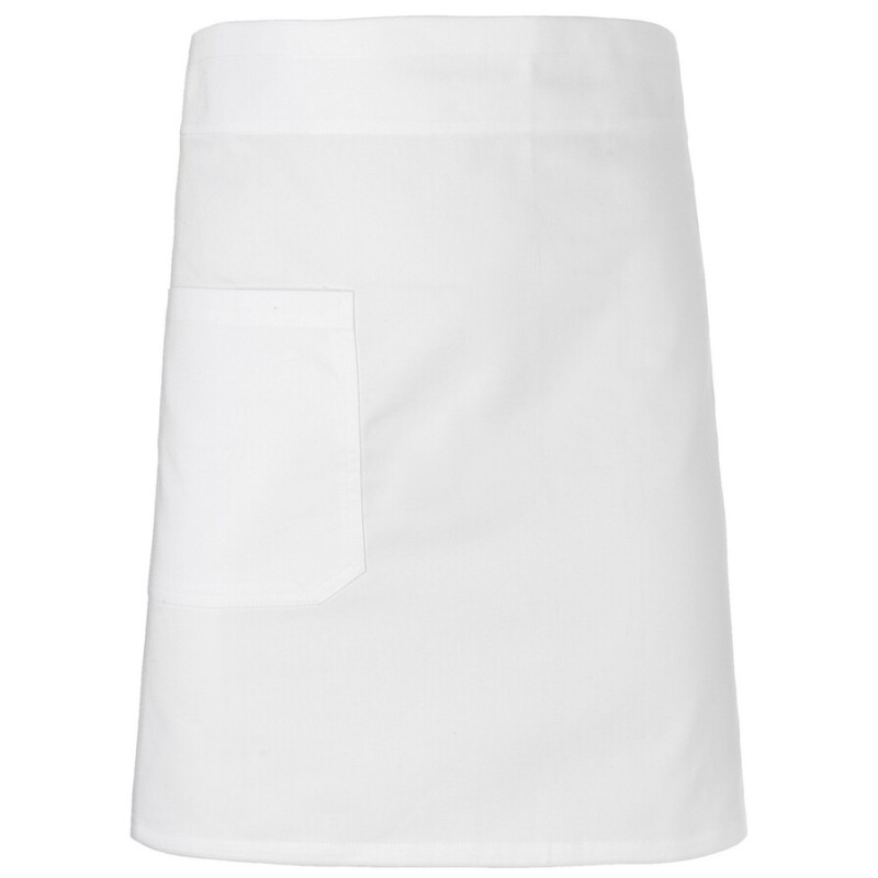 Tablier de cuisine adulte sans bavette en coton twill BIO commerce équitable, 210 g/m²