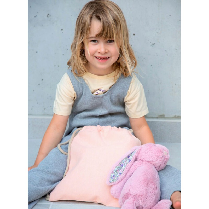 Petit sac à dos recyclé pour enfant à cordon coulissant, 200 g/m²