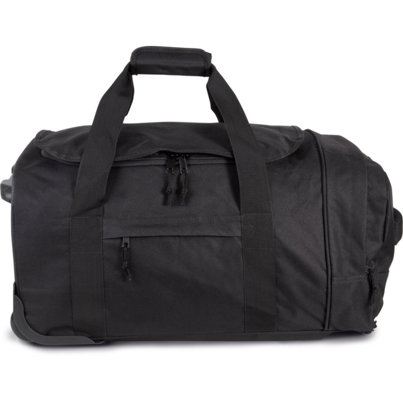 Sac trolley fourre-tout zippé à poignée téléscopique et base rigide