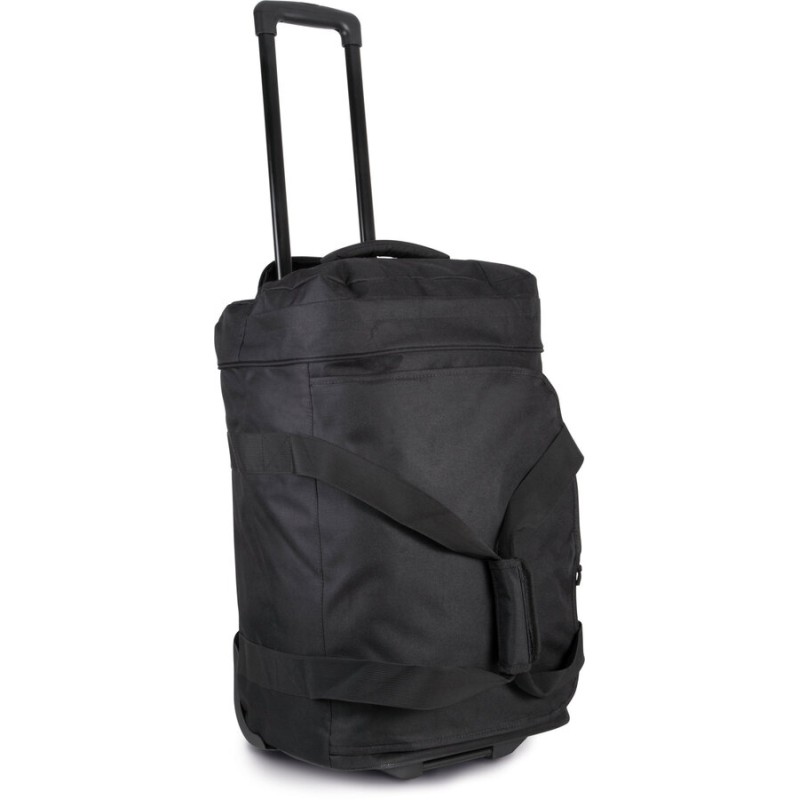 Sac trolley fourre-tout zippé à poignée téléscopique et base rigide