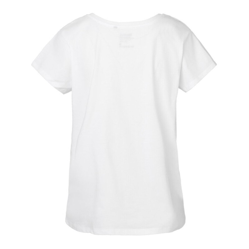 T-shirt femme ample col évasé en coton BIO commerce équitable, 155 g/m²