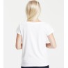 T-shirt femme ample col évasé en coton BIO commerce équitable, 155 g/m²