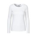 T-shirt femme manches longues col rond en coton BIO commerce équitable, 155 g/m²