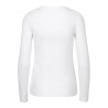 T-shirt femme manches longues col rond en coton BIO commerce équitable, 155 g/m²