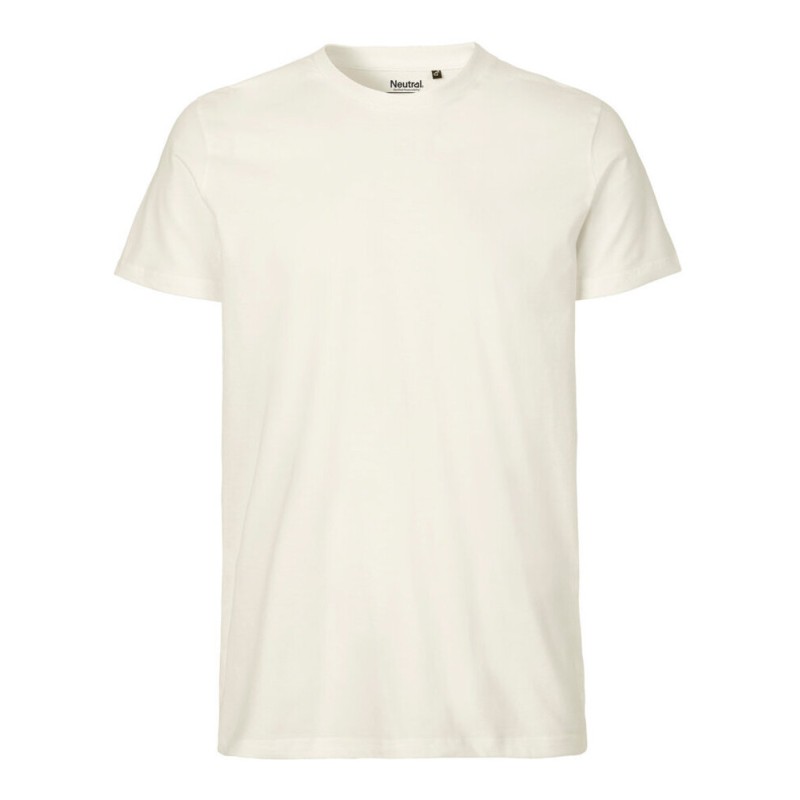 T-shirt homme ajusté moderne en coton BIO commerce équitable, 155 g/m²