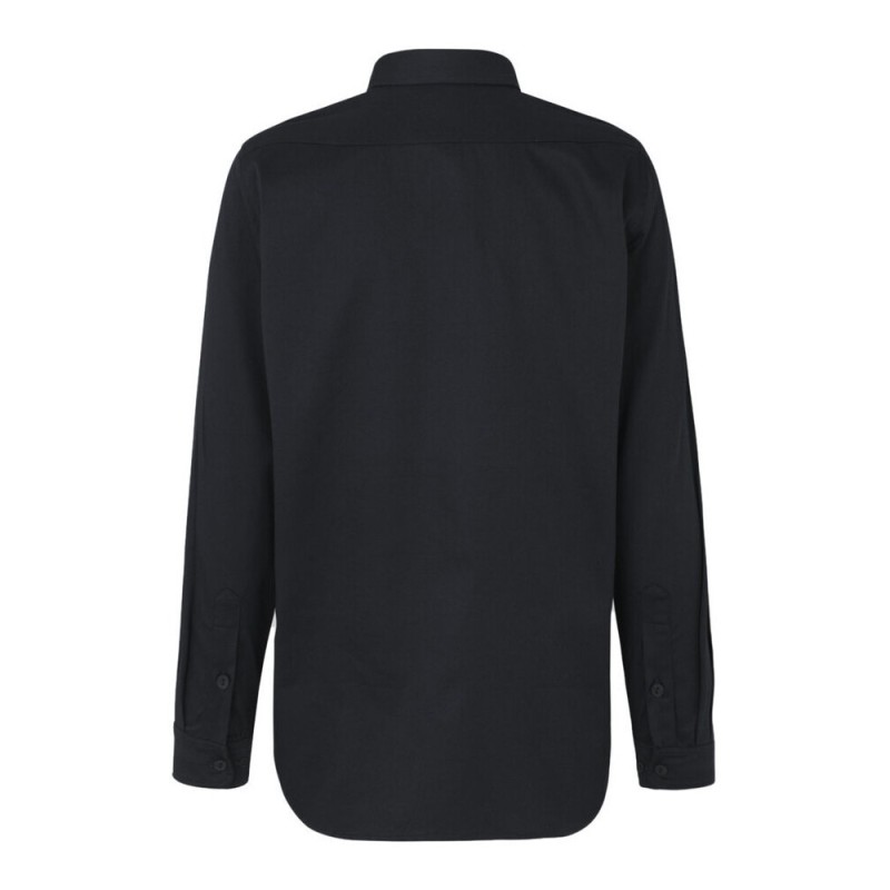 Chemise manches longues en coton BIO et polyester recyclé, 210 g/m²