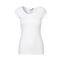 T-shirt femme manches courtes ajustées en coton BIO commerce équitable, 155 g/m²