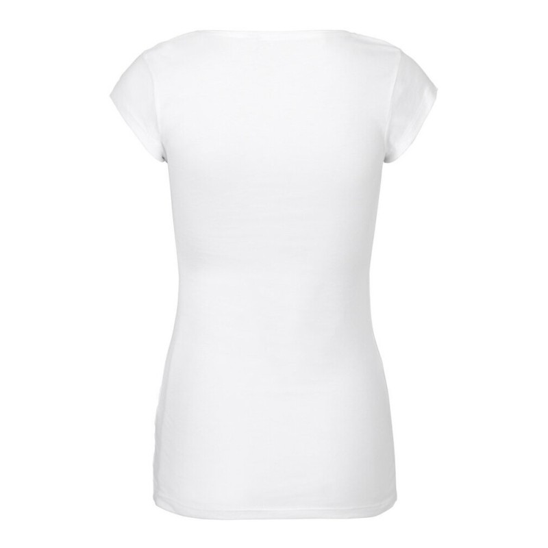 T-shirt femme manches courtes ajustées en coton BIO commerce équitable, 155 g/m²