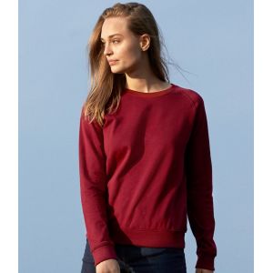 Sweat-shirt femme manches raglan en coton BIO commerce équitable, 300 g/m²