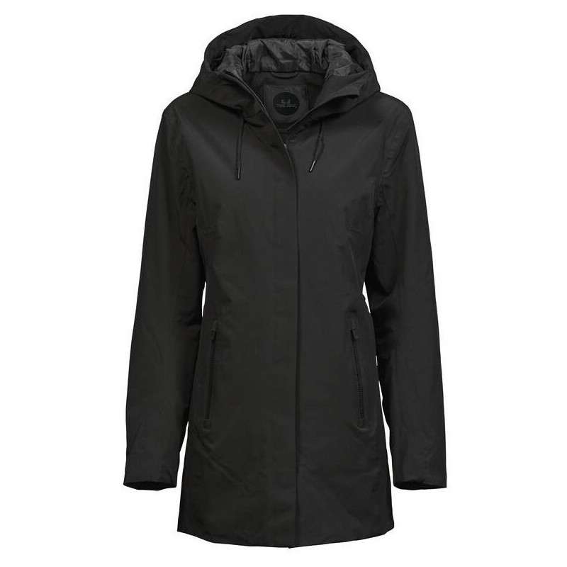 Parka femme mi-longue toutes saisons moderne et sportive, 260 g/m²