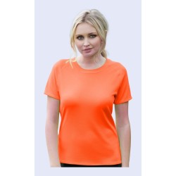 T-shirt de sport femme respirant en micro polyester, séchage rapide, 145 g/m²