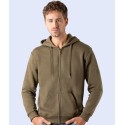 Sweat-shirt premium zippé à capuche, poches frontales, 300 g/m²