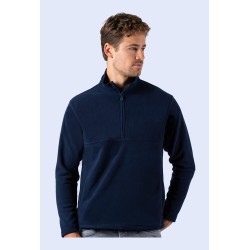 Veste polaire col zippé ton sur ton anti-peluche pas chère, 330 g/m²