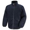 Veste polaire d'hiver coupe-vent, poches latérales zippées, 280 g/m²