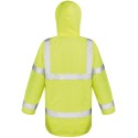 Veste parka de sécurité haute visibilité, coupe-vent et imperméable