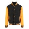 Veste sweat baseball bicolore Varsity avec boutons-pression, 330 g/m²