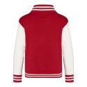 Veste sweat enfant baseball bicolore avec boutons-pression, 330 g/m²