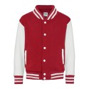 Veste sweat enfant baseball bicolore avec boutons-pression, 330 g/m²
