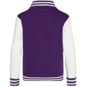Veste sweat enfant baseball bicolore avec boutons-pression, 330 g/m²