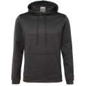 Sweat hoodie de sport en polyester, cordons de serrage unis, 200 g/m²